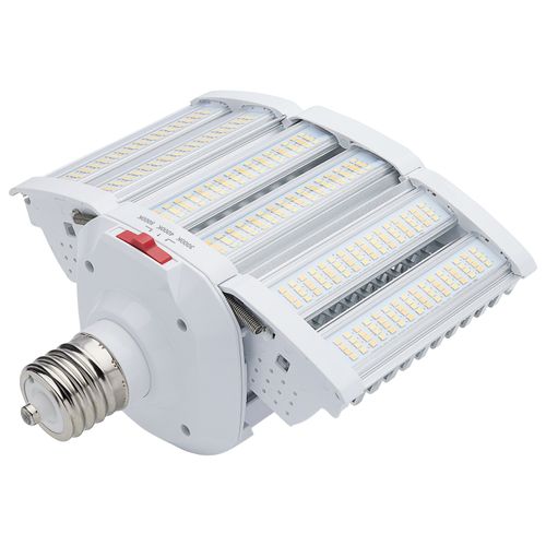 Main product image of LED Shoe Box Lamp - 60/70/80 Wattage Selectable - 3K/4K/5K CCT Selectable - 120-277 Volt - White Finish (1 Pack)