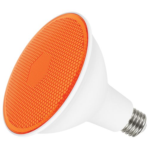 Main product image of 11.5 Watt PAR38 LED Bulb - Amber - 90 degree Beam Angle - Medium base - 120 Volt (4 Pack)