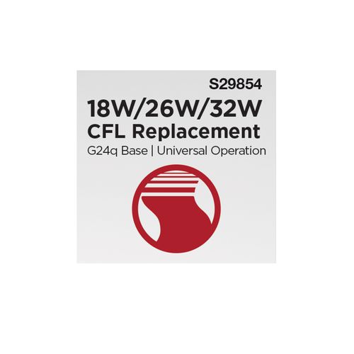 Main product image of 9.5W LED PL, 30K/35K/40K CCT Selectable, G24q Base, Type A/B, 120-277V (24 Pack)