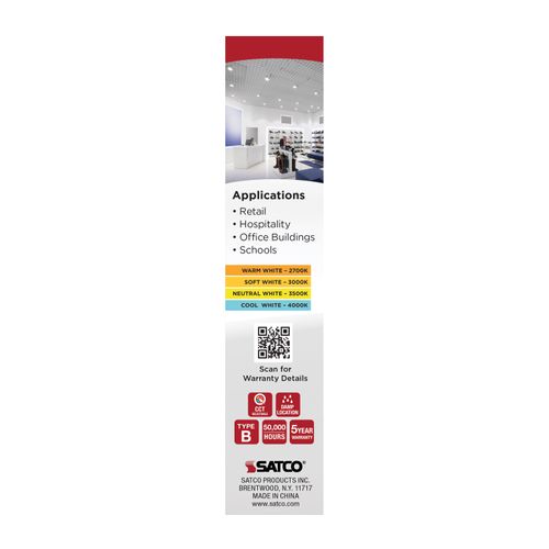 Main product image of 9W LED PL, 27K/3K/35K/4K CCT Selectable, G24d Base, Type B, 120-277V (24 Pack)