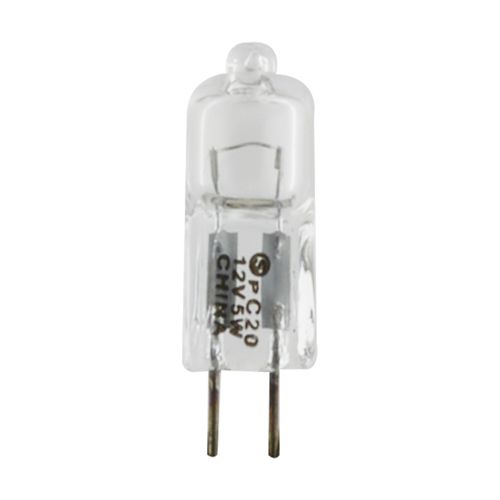 Main product image of 5 Watt Halogen - T3 Bulb - Clear - 2000 Average rated hours - 50 Lumens - Bi Pin G4 base - 12 Volt (20 Pack)