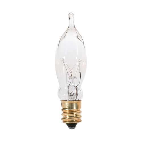 Main product image of 7.5 Watt CA5 Incandescent Bulb - Clear - 1500 Average rated hours - 40 Lumens - Candelabra base - 120 Volt (50 Pack)