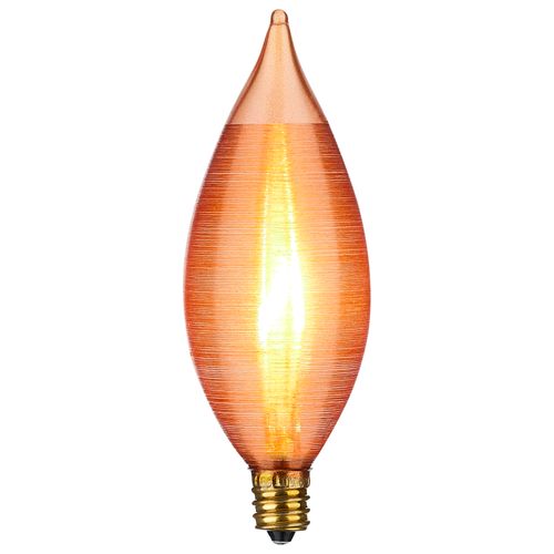 Main product image of 25 Watt C11 Incandescent Bulb - Spun Amber - 4000 Average rated hours - Candelabra base - 120 Volt (10 Pack)
