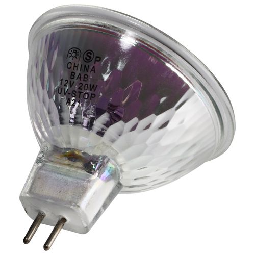 Main product image of 20 Watt Halogen Bulb MR16 - BAB - 2000 Average rated hours - Miniature 2 Pin Round base - 12 Volt (10 Pack)