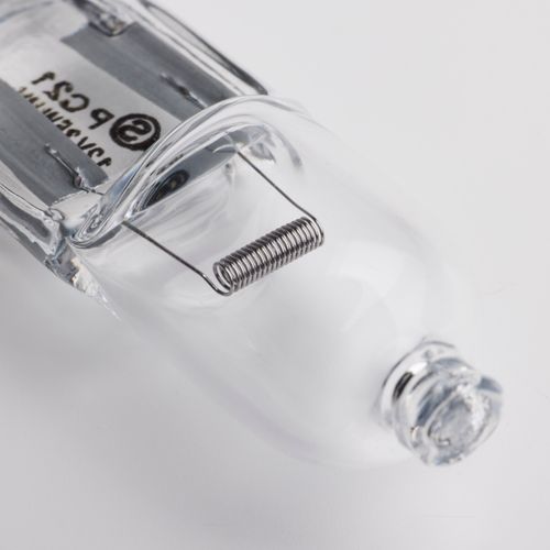 Main product image of 35 Watt Halogen - T4 Bulb - Clear - 2000 Average rated hours - 595 Lumens - Bi Pin GY6.35 base - 12 Volt (12 Pack)