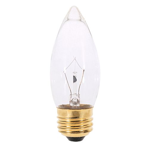 Main product image of 25 Watt B11 Incandescent Bulb - Clear - 1500 Average rated hours - 210 Lumens - Medium base - 120 Volt (30 Pack)