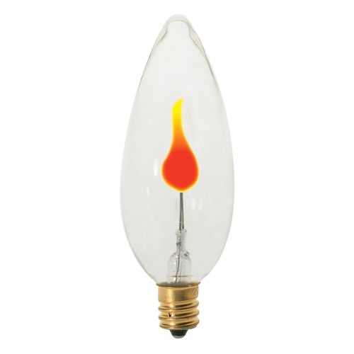 Main product image of 3 Watt BA9 1/2 Incandescent Bulb - Clear - 1000 Average rated hours - Candelabra base - 120 Volt (12 Pack)