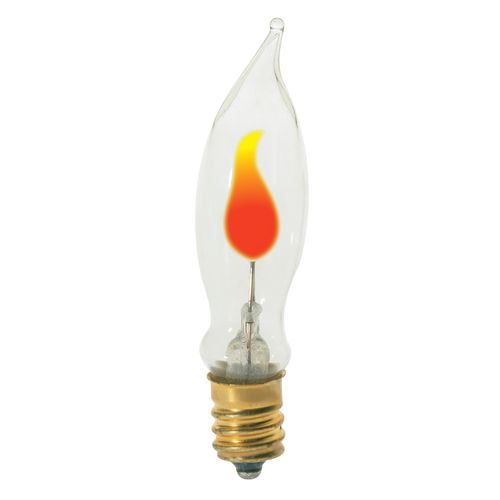 Main product image of 3 Watt CA5 1/3 Incandescent Bulb - Clear - 1000 Average rated hours - Candelabra base - 120 Volt (12 Pack)