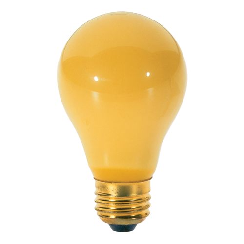 Main product image of 40 Watt A19 Incandescent Bulb - Yellow - 2000 Average rated hours - Medium base - 130 Volt (40 Pack)