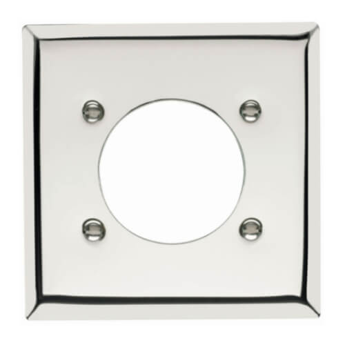 Main product image of 2-Gang Chrome Power Outlet Receptacle Cover