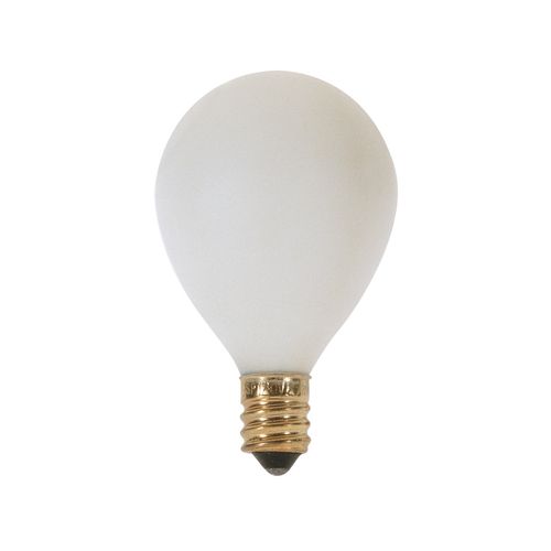 Main product image of 25 Watt G12 1/2 Pear Incandescent Bulb - Satin White - 1500 Average rated hours - 180 Lumens - Candelabra base - 120 Volt (40 Pack)