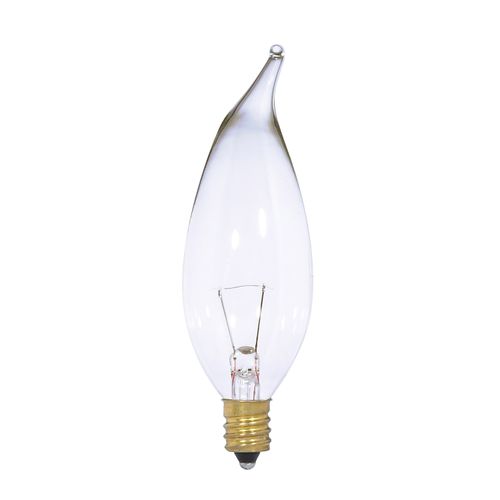 Main product image of 7 Watt CA10 Incandescent Bulb - Clear - 1500 Average rated hours - 65 Lumens - Candelabra base - 12 Volt (30 Pack)