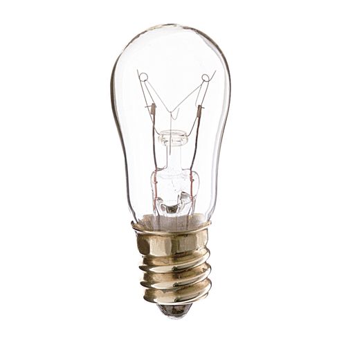 Main product image of 6 Watt S6 Incandescent Bulb - Clear - 2500 Average rated hours - 30 Lumens - Candelabra base - 130 Volt (60 Pack)