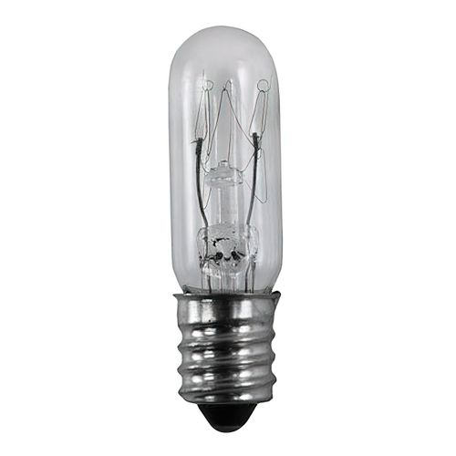 Main product image of 15 Watt T4 1/2 Incandescent Bulb - Clear - 1000 Average rated hours - 90 Lumens - Candelabra base - 130 Volt (10 Pack)