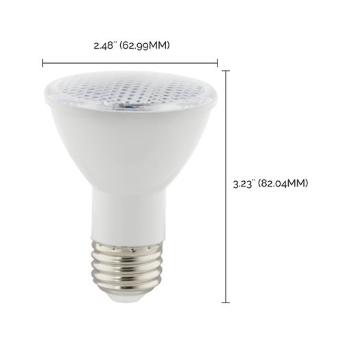 Main product image of 6.5 Watt - PAR20 LED Bulb - Amber color - 40 deg. Beam Angle - Medium base - 120 Volt - Turtle Friendly (1 Pack)