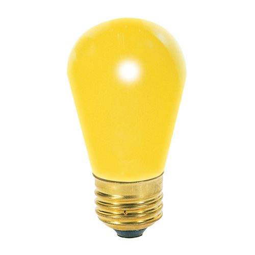 Main product image of 11 Watt S14 Incandescent Bulb - Ceramic Yellow - 2500 Average rated hours - Medium base - 130 Volt (40 Pack)