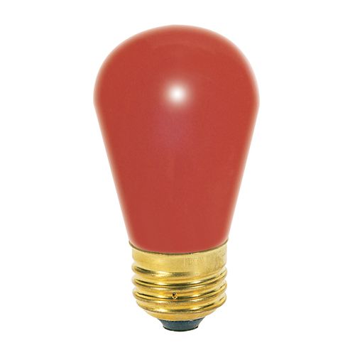 Main product image of 11 Watt S14 Incandescent Bulb - Ceramic Red - 2500 Average rated hours - Medium base - 130 Volt (40 Pack)