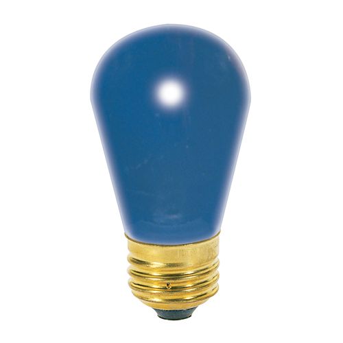 Main product image of 11 Watt S14 Incandescent Bulb - Ceramic Blue - 2500 Average rated hours - Medium base - 130 Volt (40 Pack)