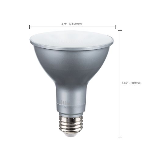 Main product image of 15 Watt PAR30LN High Lumen LED Bulb - Long Neck - 27K/30K/35K/40K/50K CCT Selectable - Medium Base - 120-277 Volt (3 Pack)