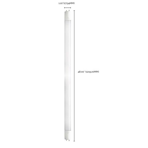 Main product image of 17 Watt T8 LED Bulb - 4Ft - 3500K - Medium Bi Pin base - 50000 Average rated hours - 2100 Lumens - Type B - Ballast Bypass - Single or Double Ended Wiring (25 Pack)