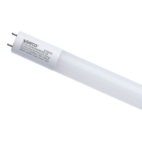 Main product image of 15W 4' T8 LED, 5000K CCT, Medium Bi Pin Base, Ballast Bypass, Single or Double Ended Wiring, 120-277V (25 Pack)