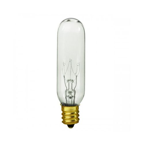 Main product image of 15 Watt T6 Incandescent Bulb - Clear - 2000 Average rated hours - 90 Lumens - Candelabra base - 145 Volt (40 Pack)