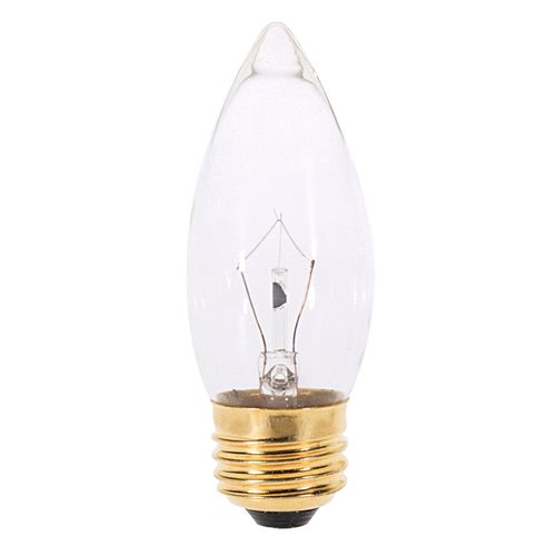Main product image of 40 Watt B10 Incandescent Bulb - Clear - 2000 Average rated hours - 300 Lumens - Medium base - 120 Volt (20 Pack)