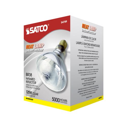 Main product image of 125W BR38 Incandescent, Clear Heat, Medium Base, 120V (12 Pack)