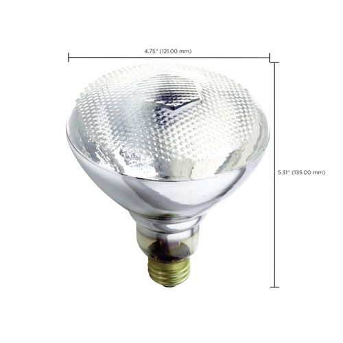 Main product image of 125W BR38 Incandescent, Clear Heat, Medium Base, 120V (12 Pack)
