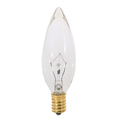 Main product image of 7.5 Watt BA9 1/2 Incandescent Bulb - Clear - 3000 Average rated hours - 37 Lumens - Candelabra base - 120 Volt (60 Pack)