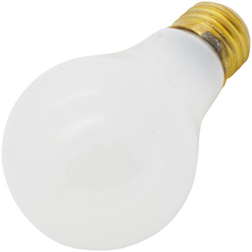 Main product image of 50 Watt A19 Incandescent Bulb - Frost - 1500 Average rated hours - 540 Lumens - Medium base - 34 Volt (6 Pack)