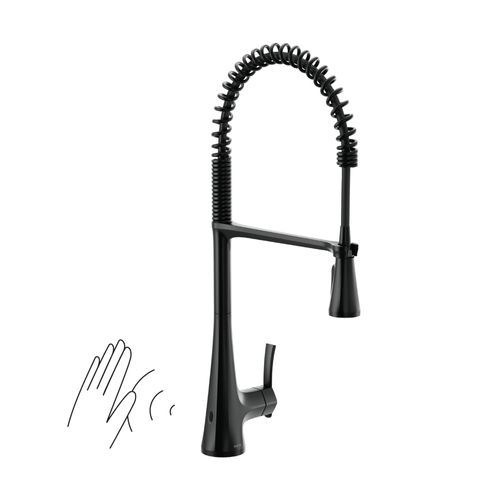 Main product image of Sinema One-handle High Arc Kitchen Faucet (Matte Black), S5235EWBL