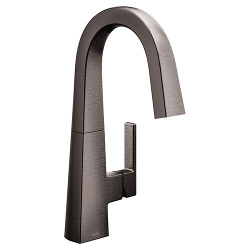 Main product image of Nio Black Stainless 1 Handle High Arc Bar Faucet, S55005BLS