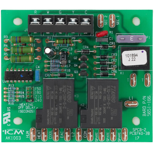 S5651166 Bard S5651166 Oil Furnace Blower Control, S5651166