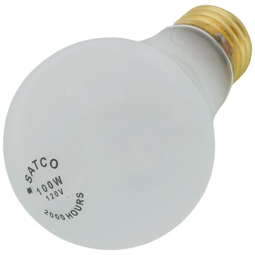 Main product image of 100 Watt A19 Incandescent Bulb - Frost - 2000 Average rated hours - 1200 Lumens - Med Left Hand Thread LHT base - 120 Volt (30 Pack)