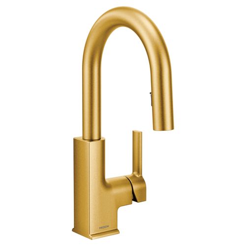 Main product image of Sto Brushed Gold 1 Handle Pulldown Kitchen Faucet, S62308BG