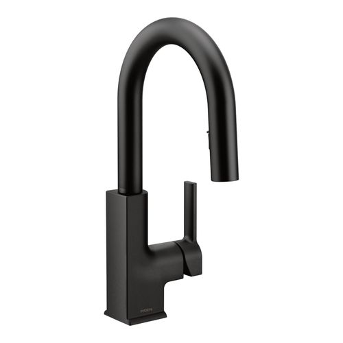 Main product image of Sto Matte Black 1 Handle Pulldown Bar Faucet, S62308BL