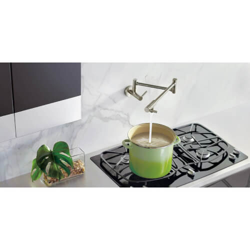 Main product image of Modern Two Handle Pot Filler (Stainless Steel), S665SRS