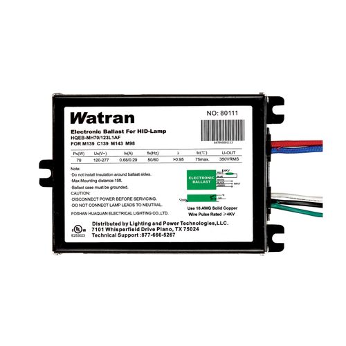Main product image of Electronic Ballast HQEB/MH70/123L1AF UNV RECTANGLE MC70 FCAN CMH70