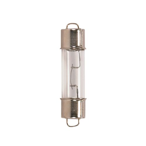 Main product image of 12.42 Watt Miniature Bulb - Festoon - 1000 Average rated hours - DE Cap base - 12.8 Volt (8 Pack)