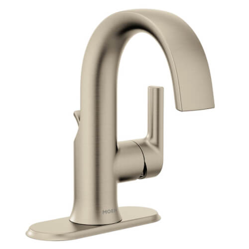 Main product image of Doux Single Handle High Arc Bathroom Faucet (Brushed Nickel), S6910BN