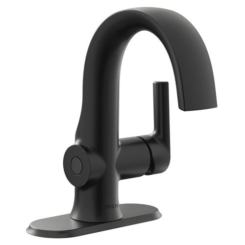 Main product image of Doux Matte Black 1 Handle Bathroom Faucet, S6910EWBL