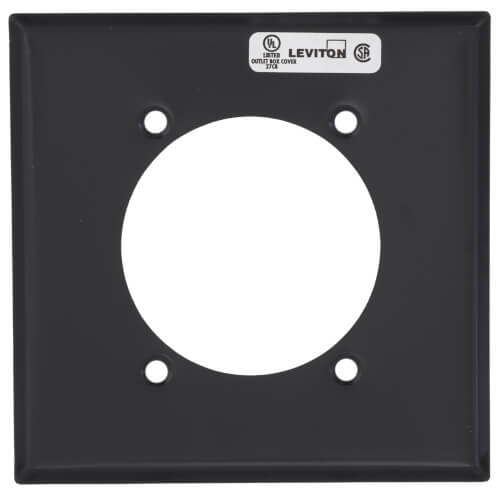 S701GY Leviton S701GY 2Gang 2.465" Dia. Power Receptacle Wall