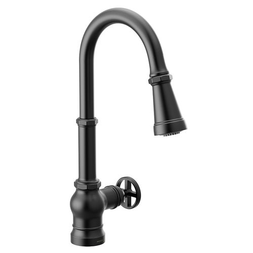 Main product image of Paterson Matte Black 1 Handle Pulldown Kitchen Faucet, S72003BL