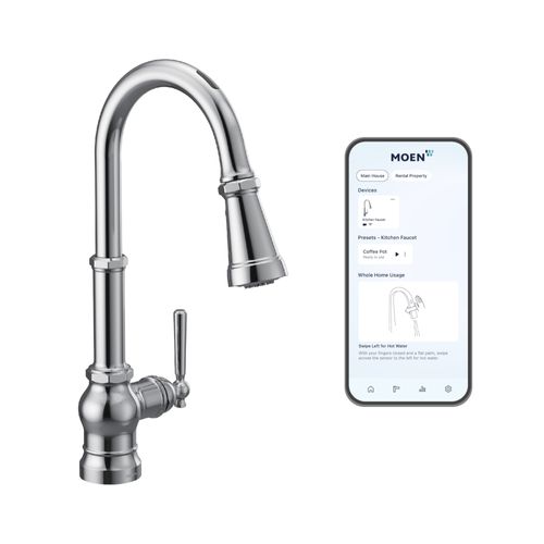 Main product image of Paterson Motion Control Smart One-handle High Arc Pulldown Kitchen Faucet (Chrome), S72003EV2C