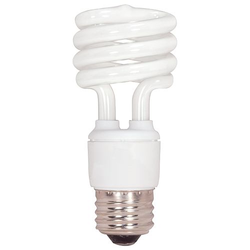 Main product image of 13 Watt - Mini Spiral Compact Fluorescent Bulb 2700K - 82 CRI - Medium base - 120 Volt (8 Pack)