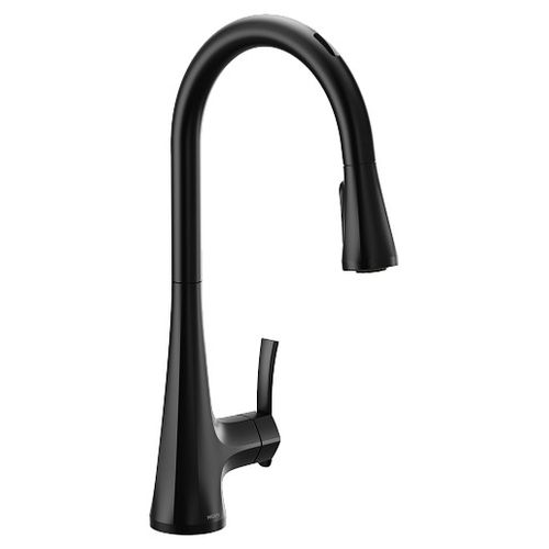 Main product image of Sinema Motion Control Smart 1 Handle High Arc Pulldown Kitchen Faucet (Matte Black), S7235EV2BL