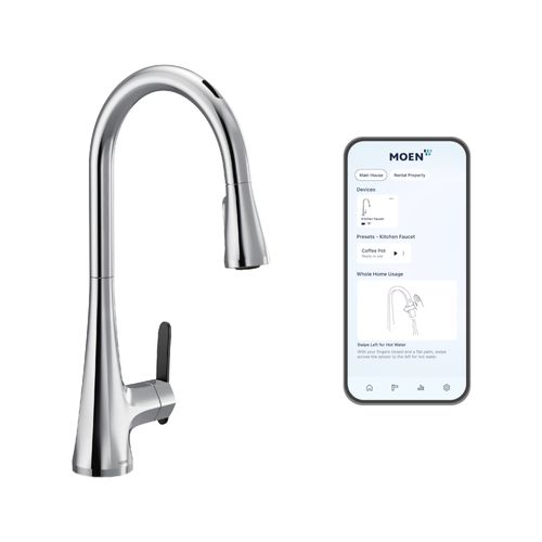 Main product image of Sinema Motion Control Smart Pulldown Touchless Kitchen Faucet (Chrome), S7235EV2C