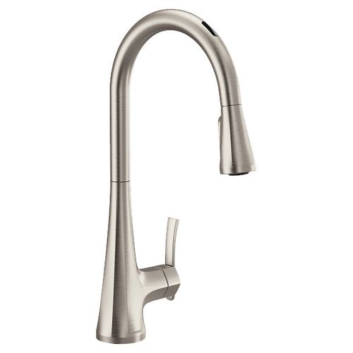 Main product image of Sinema Spot Resist Stainless 1 Handle Pulldown Kitchen Faucet, Voice Control And Motionsense, S7235EVSRS
