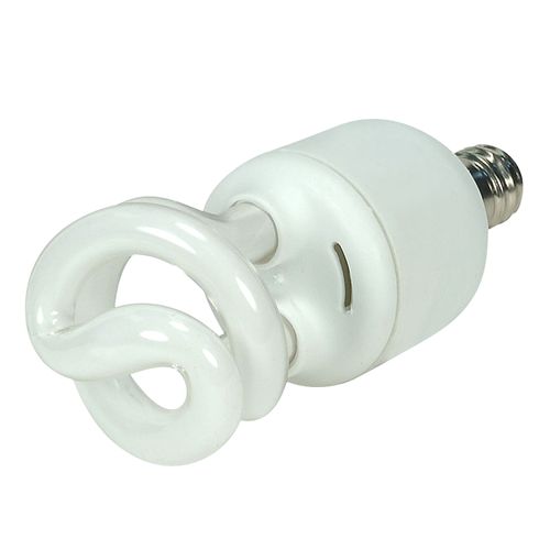 Main product image of 5 Watt - Mini Spiral Compact Fluorescent Bulb 2700K - 82 CRI - Candelabra base - 120 Volt (8 Pack)